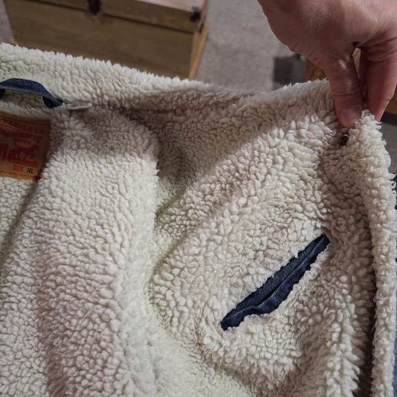 Levi's fleece lined jean trucker jacket XL - Picture 7 of 9